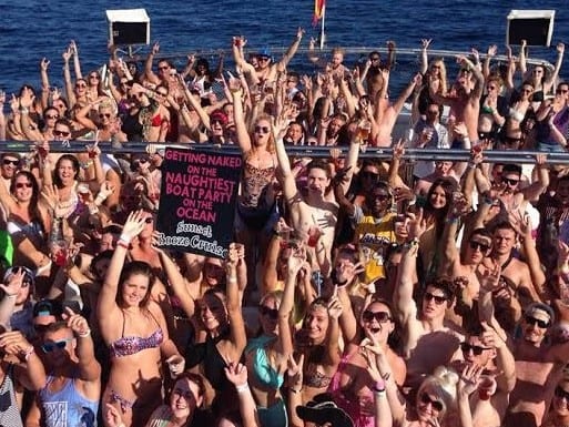 donald burkhart share topless boat party photos