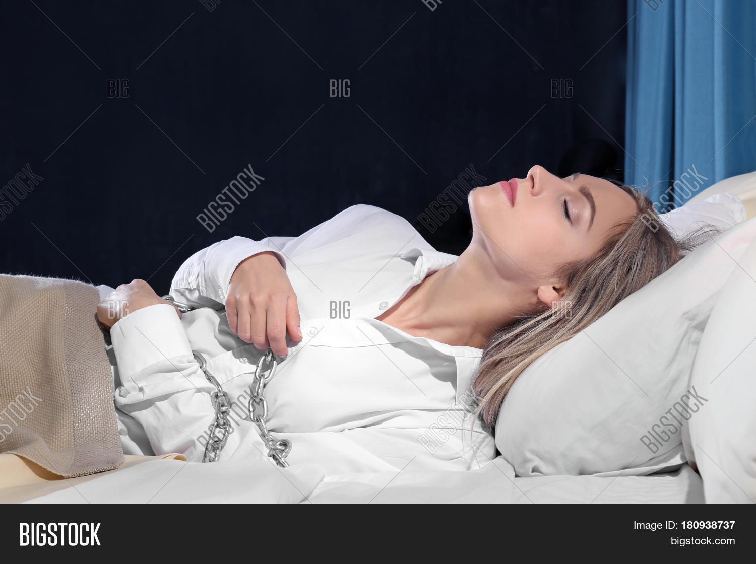 Best of Woman tied to bed