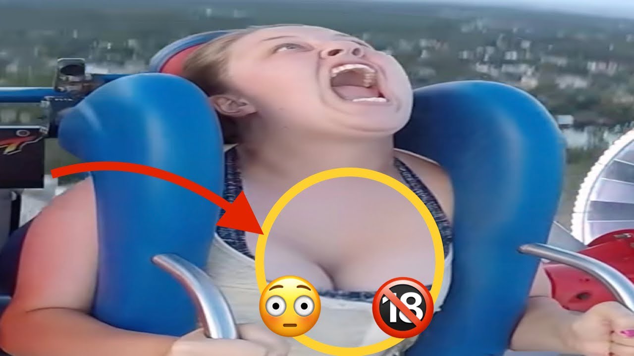 Boobs Fall Out On Slingshot Ride limo sex