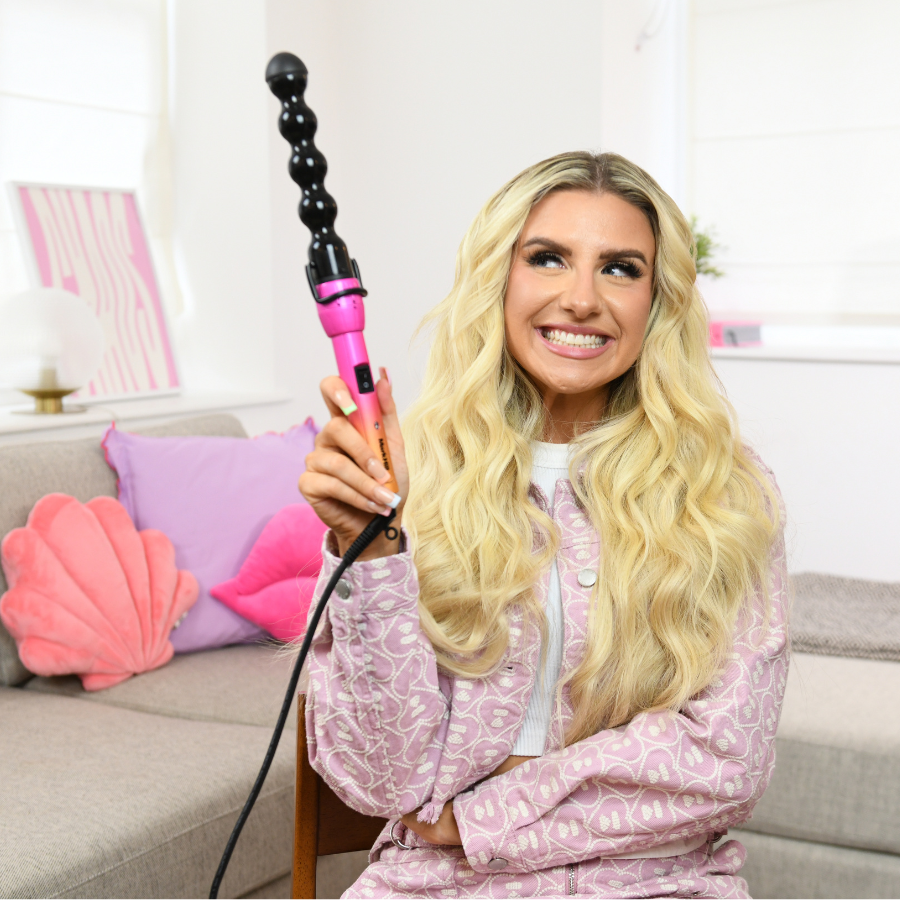 masturbate curling iron