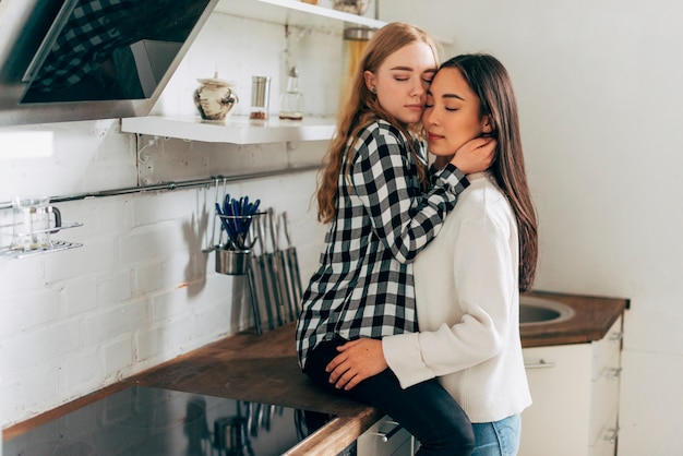 bien legaspi recommends lesbians in the kitchen porn pic