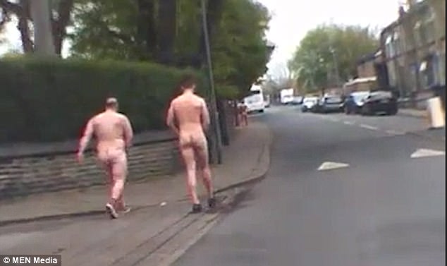 casually naked men