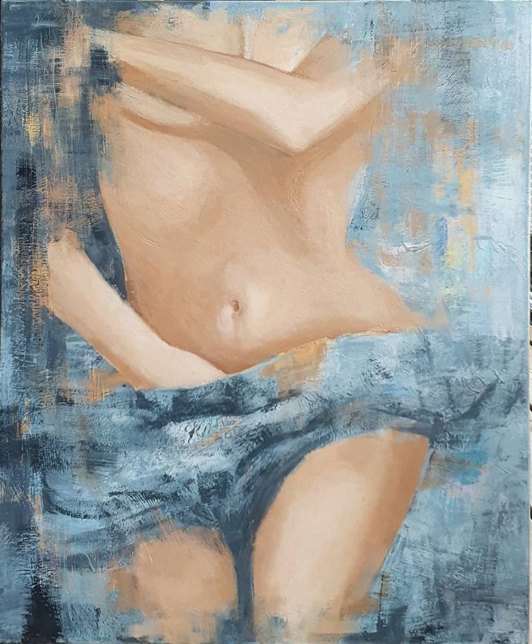 nude woman at home