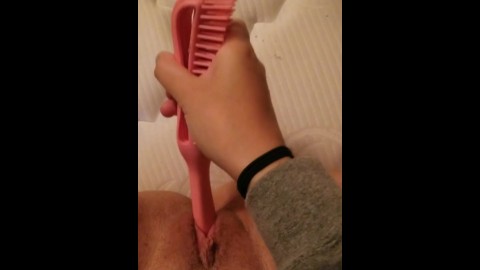 cat clark share masturbating with hairbrush photos