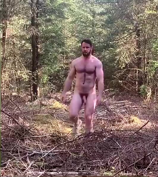 alex reddell share naked in woods photos