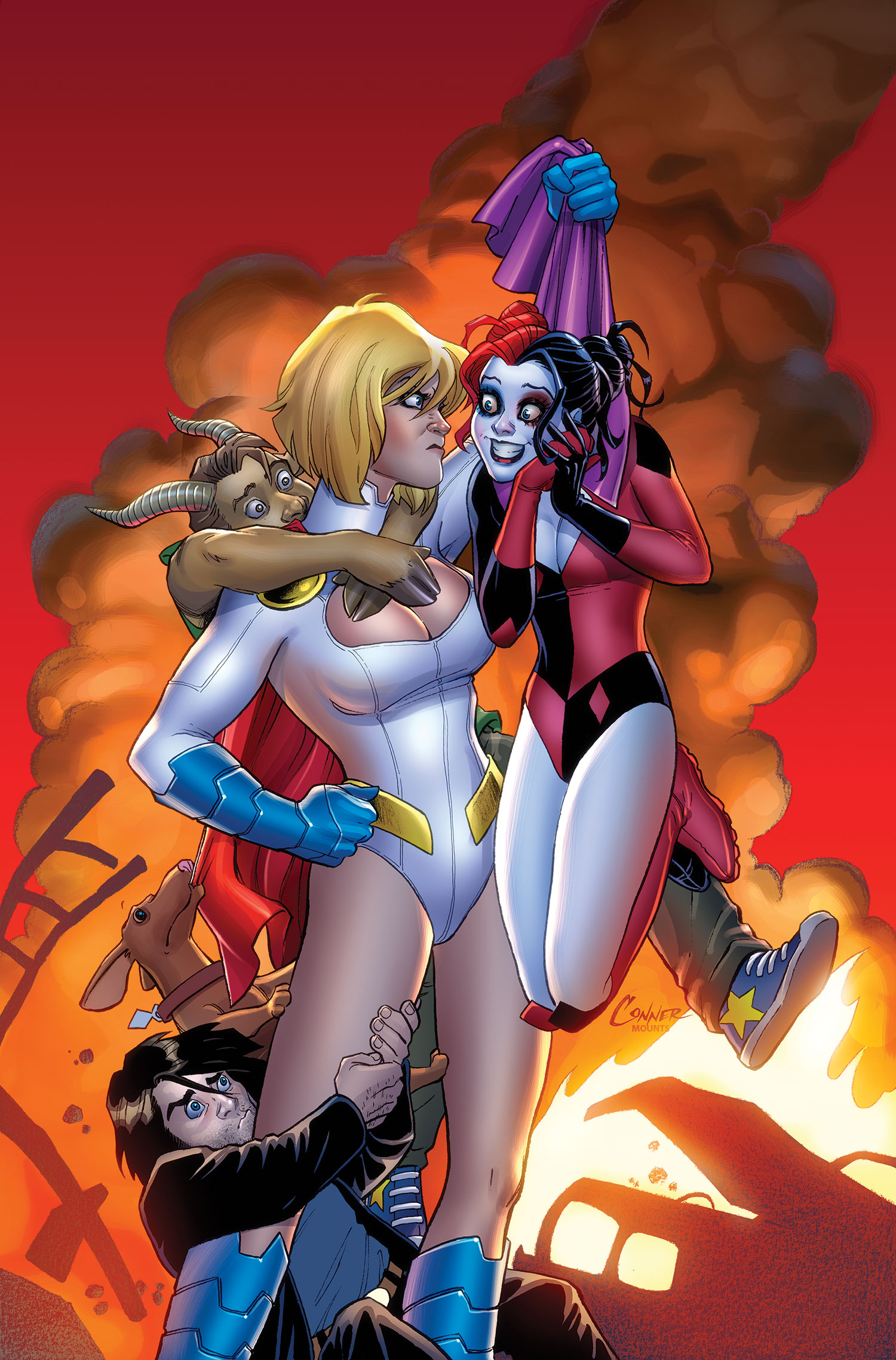 Harley Quinn Spanking sexy shemale