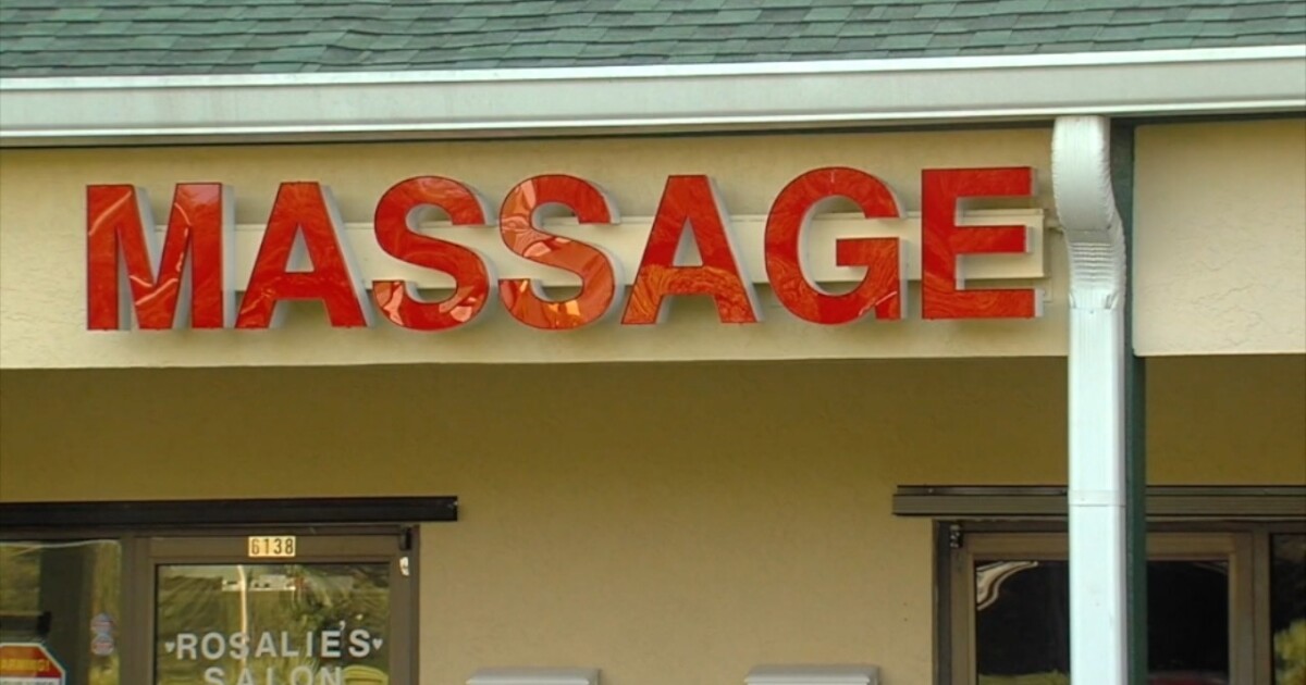 spy camera in massage parlor