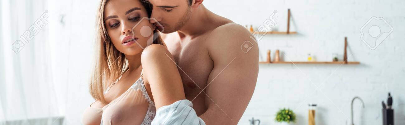 Best of Man kissing woman boobs