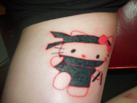 Tatoo Ninja Kitty kamyla samone