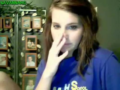 Savannahg Stickam into blowjob