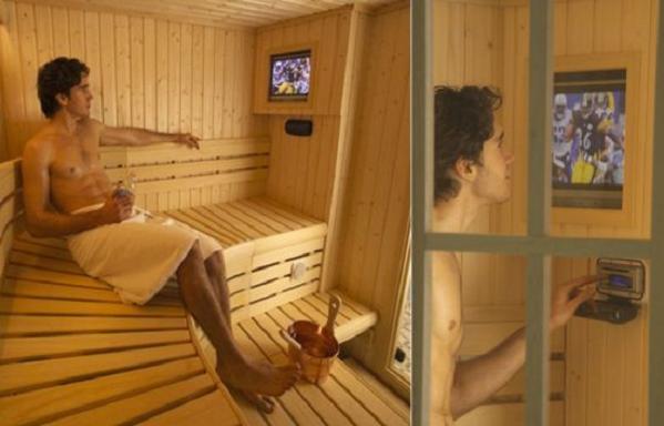 Best of Erection in sauna