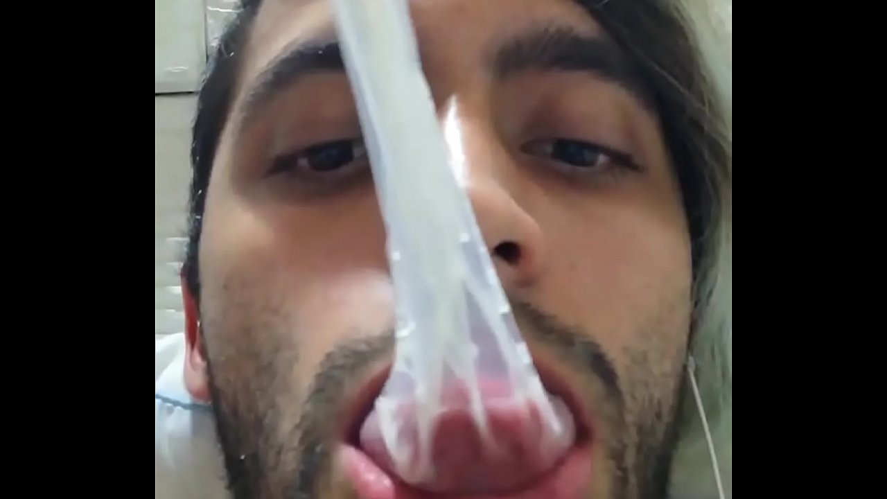 jerking off in condom