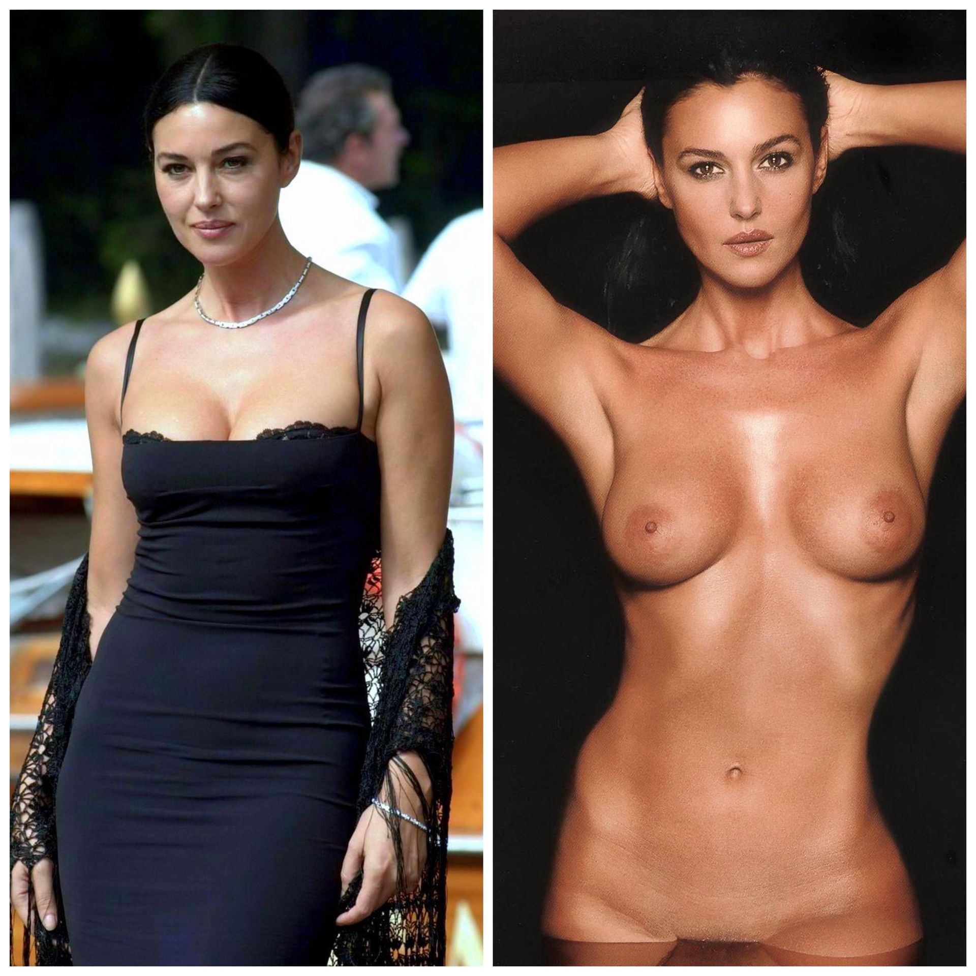 adriana marchis share monica bellucci nake photos