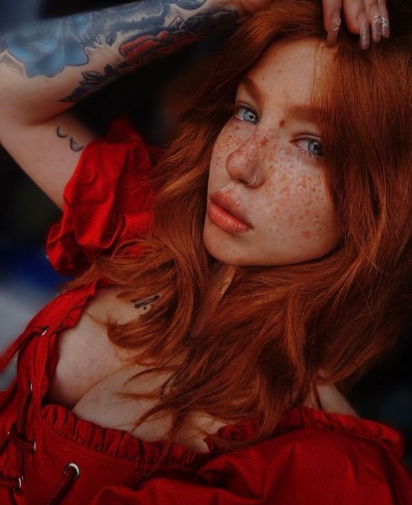 redhead natural tits