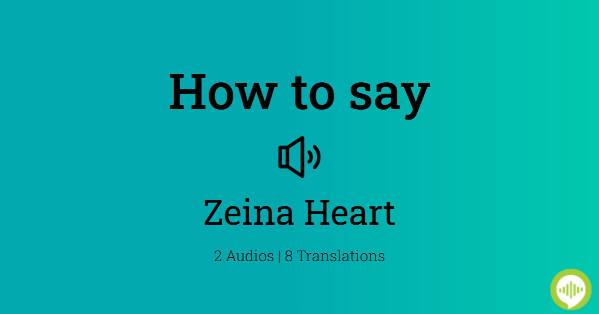 anne capstick recommends zeina heart pic