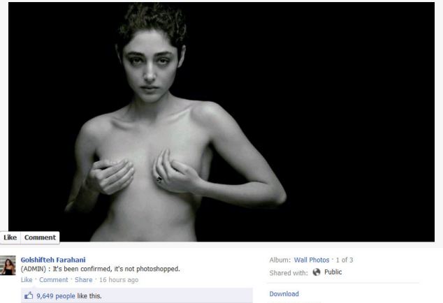 chris pickar recommends golshifte farahani nude pic