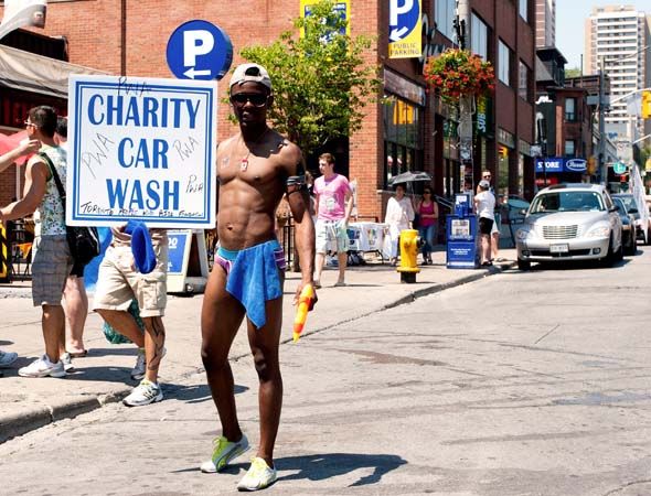 Best of Nude at car wash