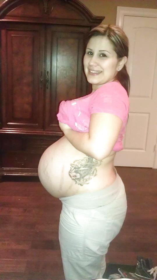 Pregnant Latina Nude babe exposed