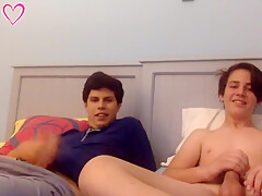 friends jerking off on cam