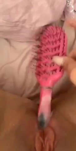 Best of Masturbating with hairbrush