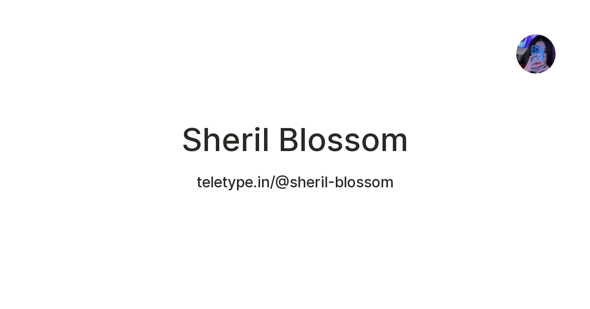 alex ver recommends Sheril Blossom