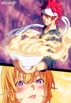 Food Wars Henti a airplane