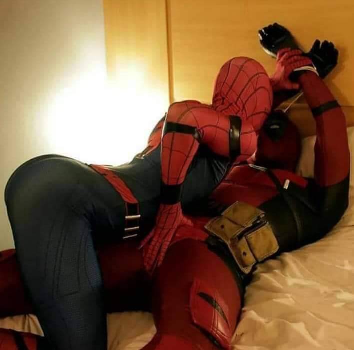 Spiderman Bdsm submission redhead