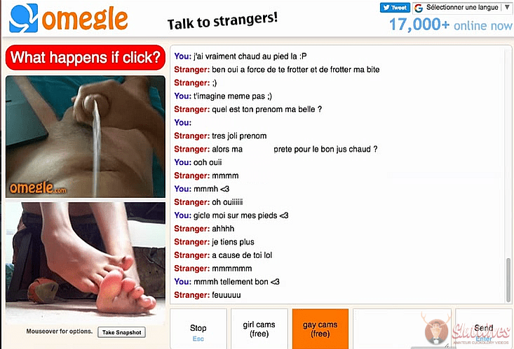 cuming on omegle