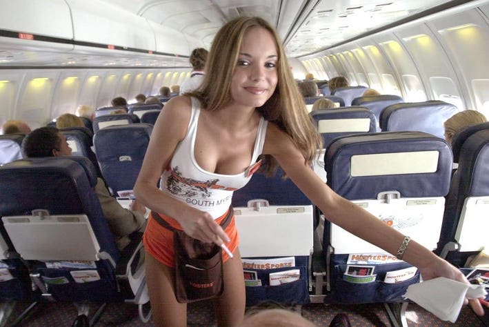 flight attendant up skirt