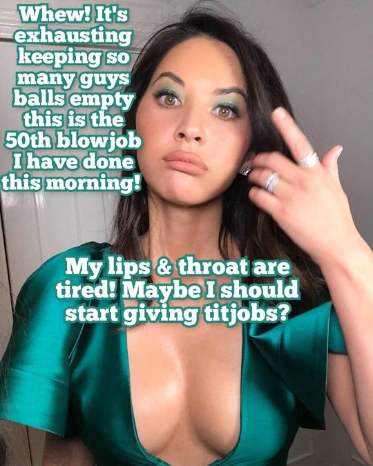 carol j woltjer recommends olivia munn blow job pic