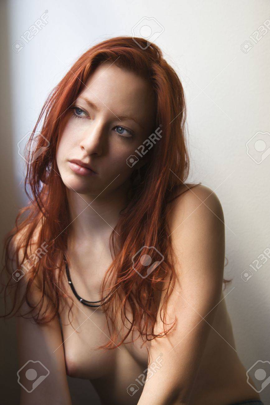 topless redhead