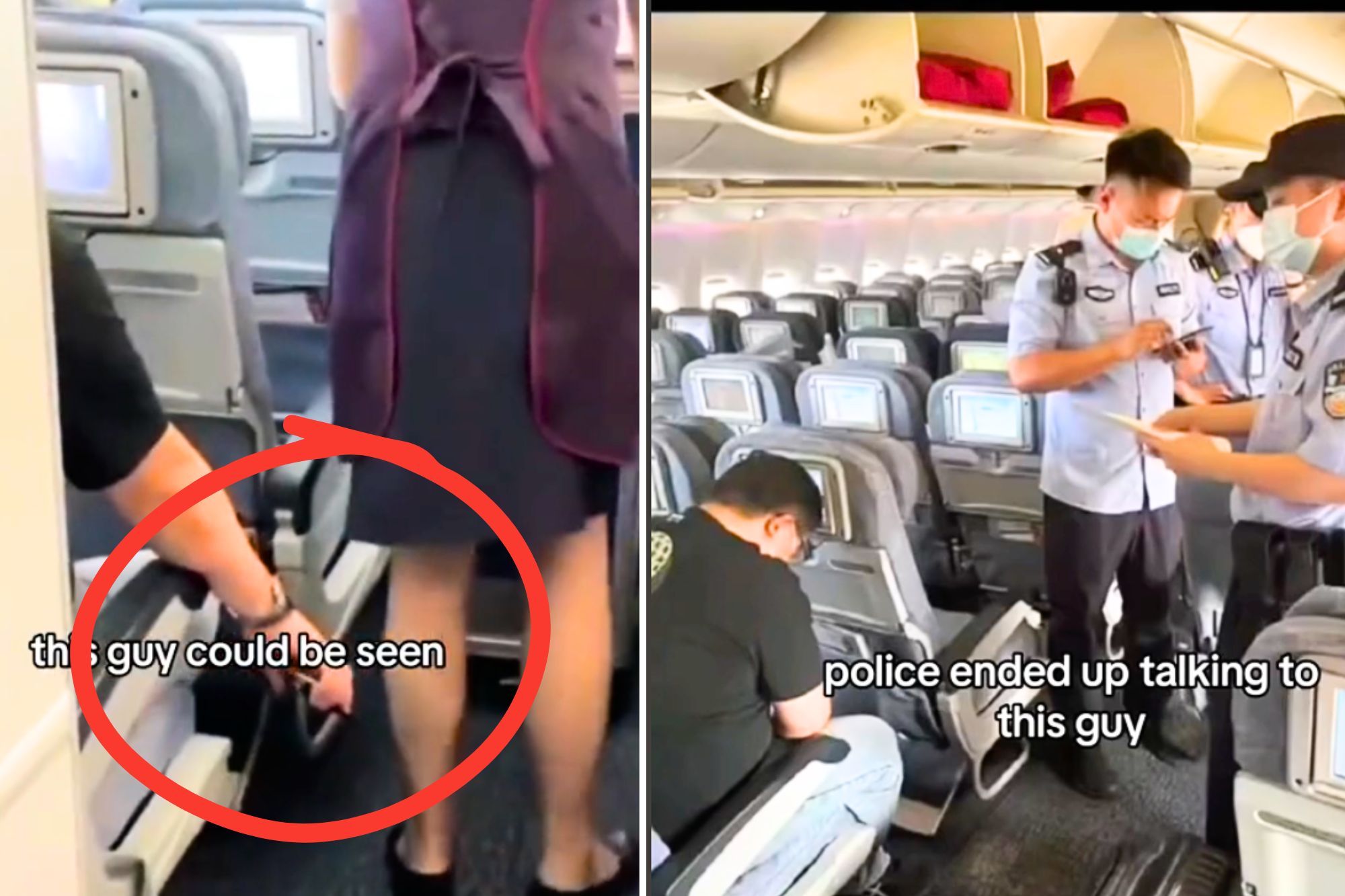 carolina potts share flight attendant up skirt photos