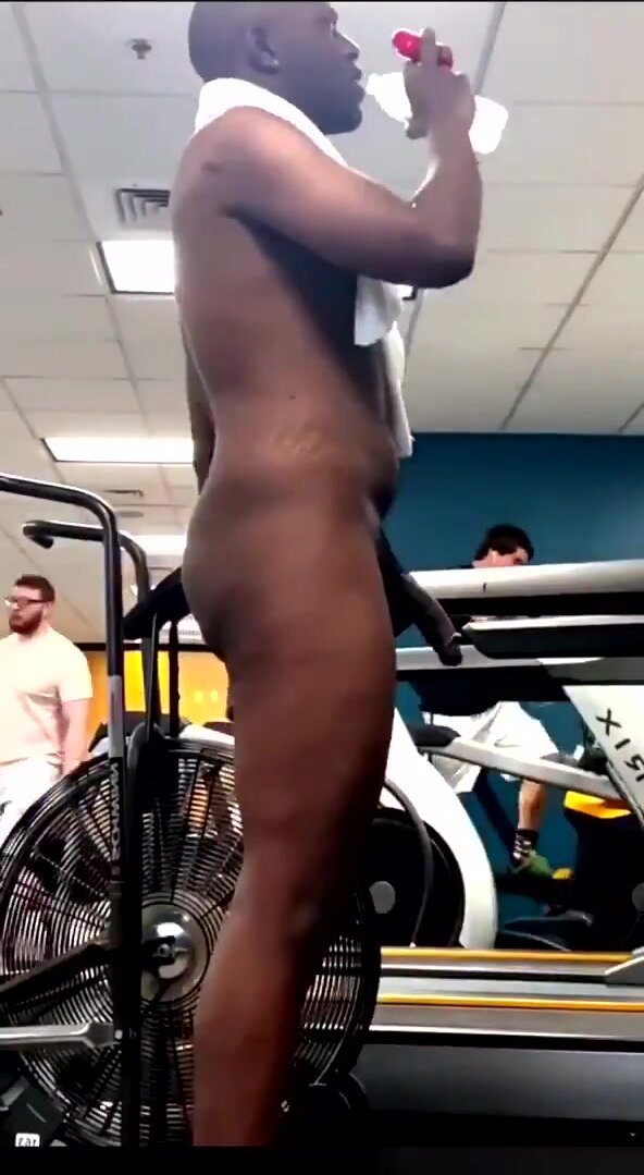 Ebony Naked Workout swinging natural