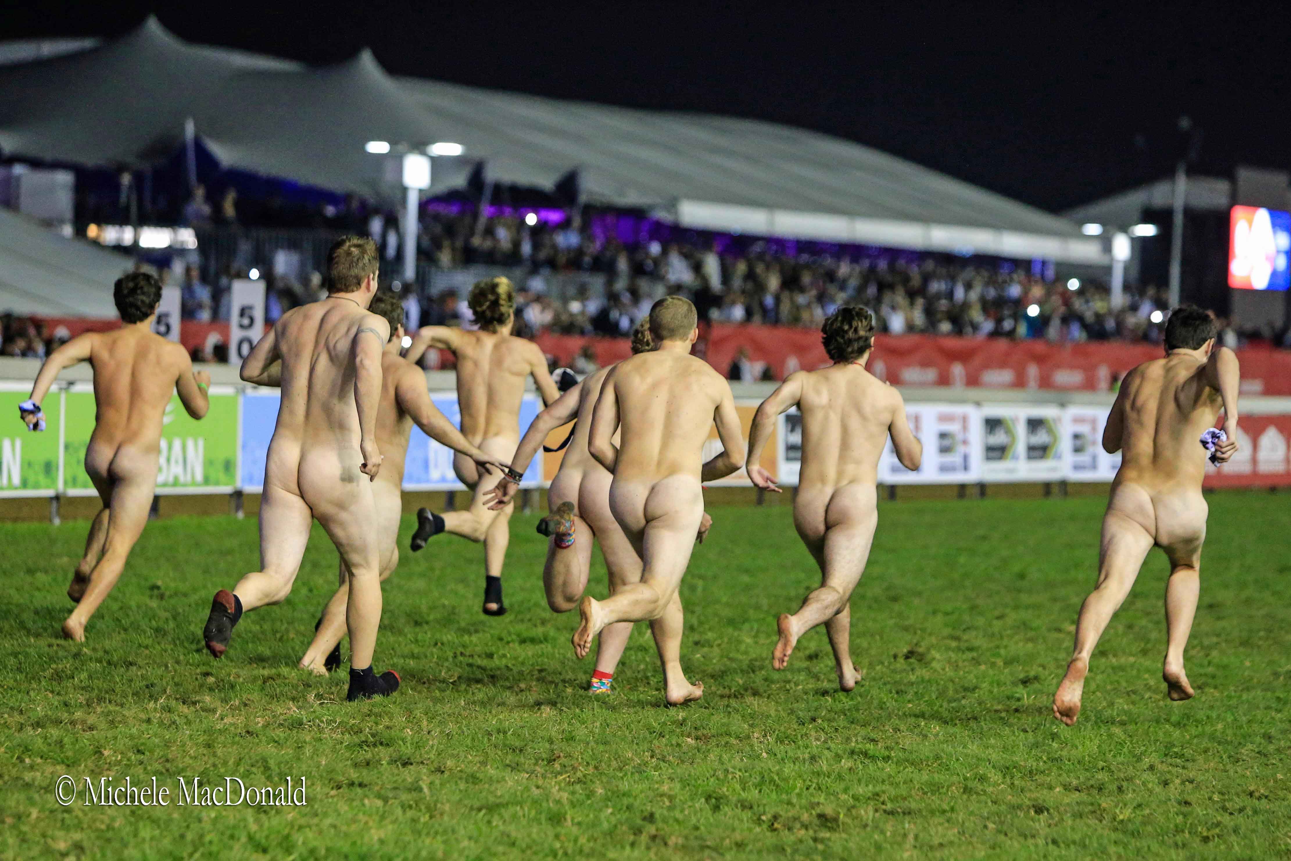 Nude Race paint girl