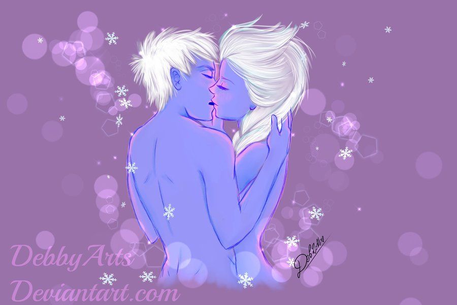 Best of Elsa and jack frost kissing