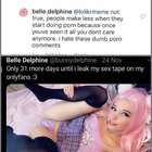 deanna whipkey share belle delphine sextape photos