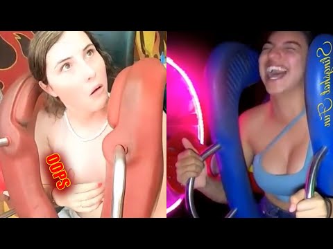 Best of Boobs fall out on slingshot ride