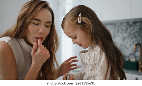 Best of Mom licking daughter