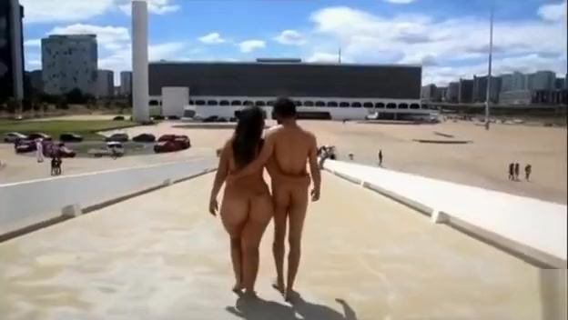 couples walking naked