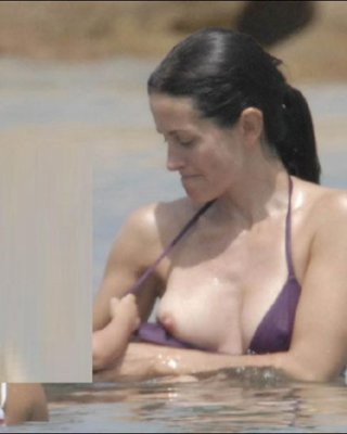 Best of Courtney cox nip slip