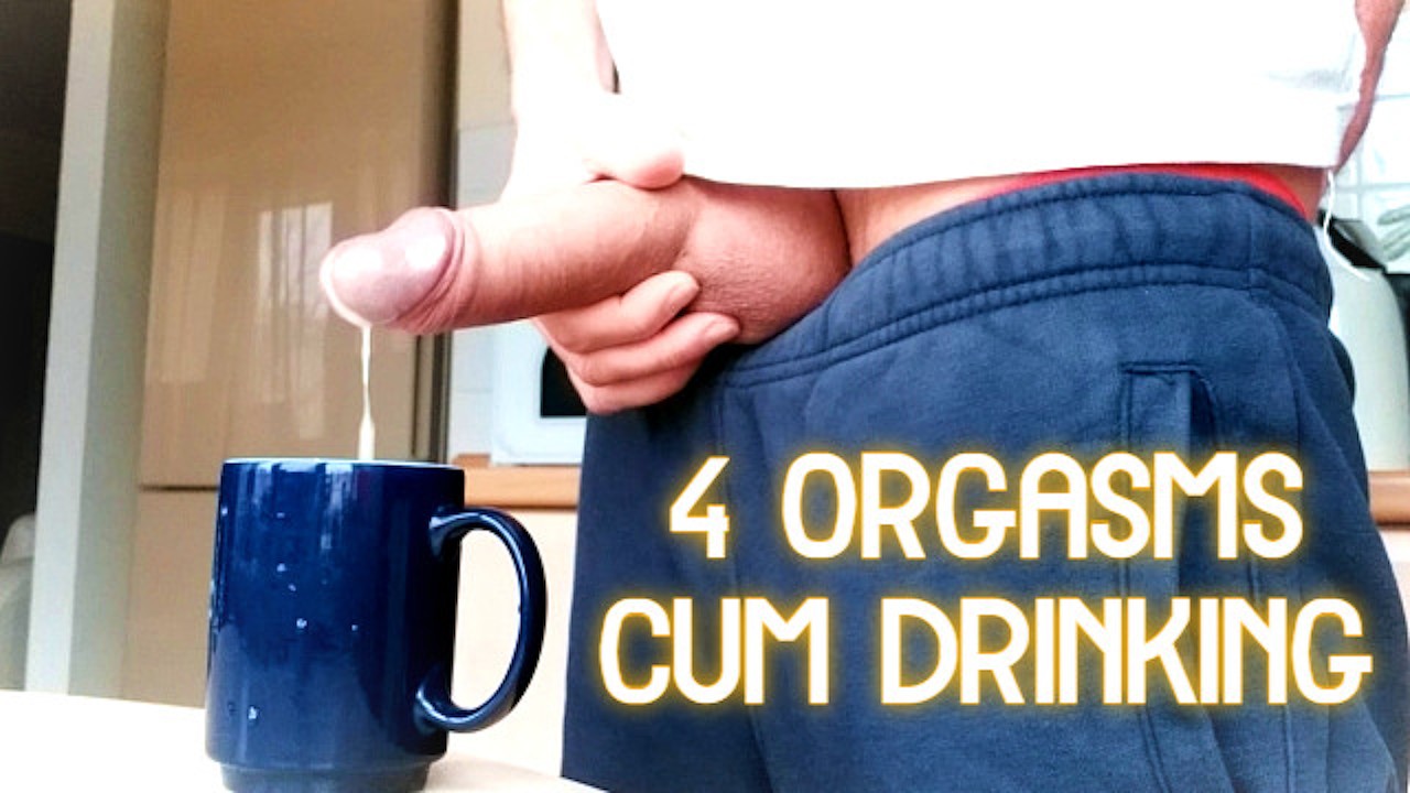 cumming into a cup