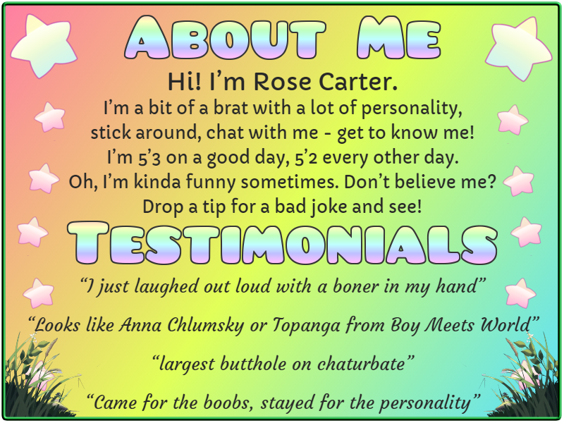 ceresa kennedy recommends rose carter chaturbate pic