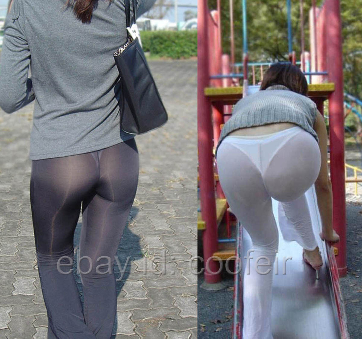 devendra koirala recommends Public See Thru Leggings