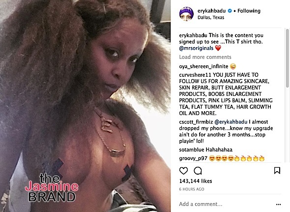 alyssa mosca recommends erykah badu naked pics pic