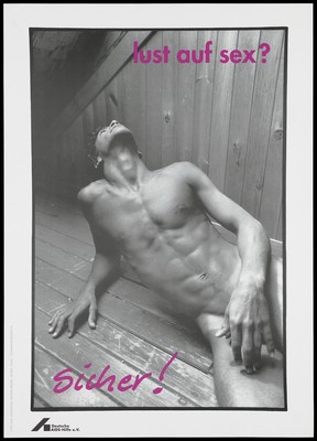 naked man in sauna