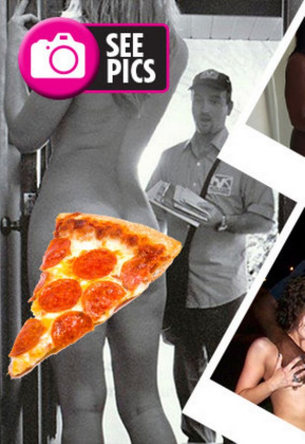 alex shannon share flashing pizza delivery man photos