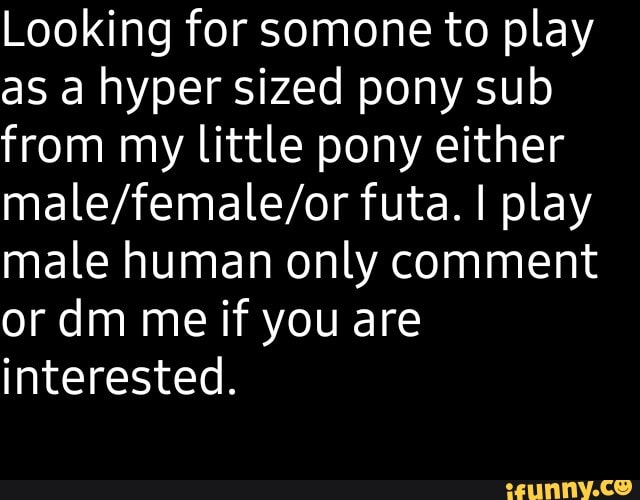 amiel algire recommends futa pony pic