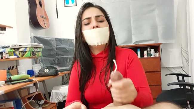 ayesha hassanwalia recommends gagged handjob pic