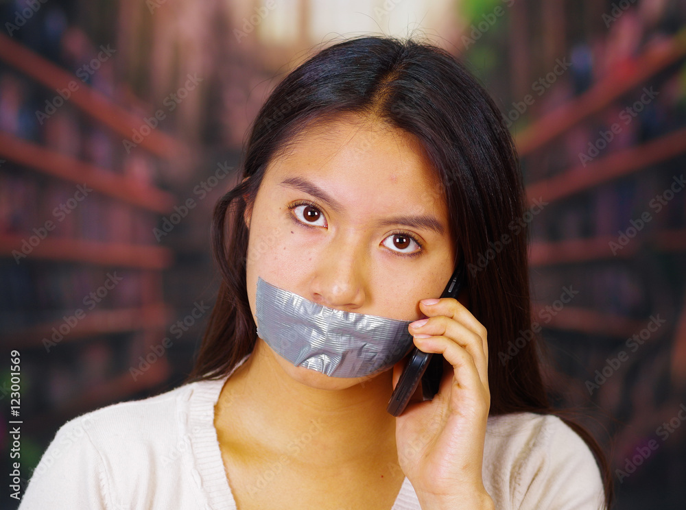 cynthia hebert add photo gagged with black tape