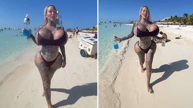 alison rothrock recommends Huge Breasts On Beach